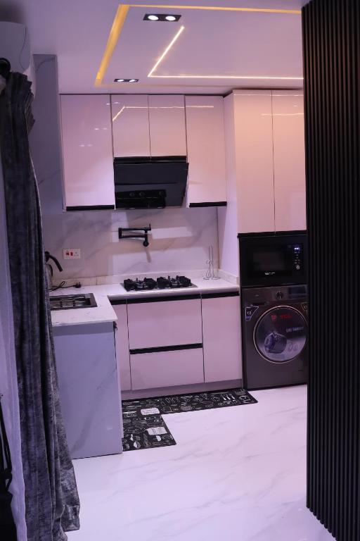 Kuchyň nebo kuchyňský kout v ubytování Meenah luxury homes