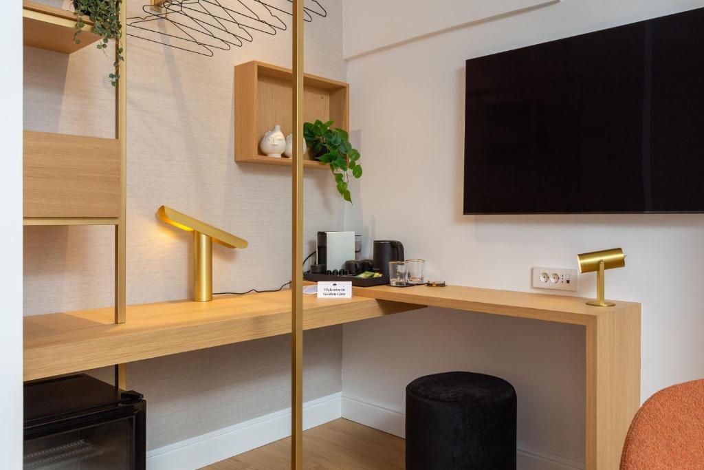 Kuchyň nebo kuchyňský kout v ubytování Golden Gate Deluxe Room - Unique UNESCO Location