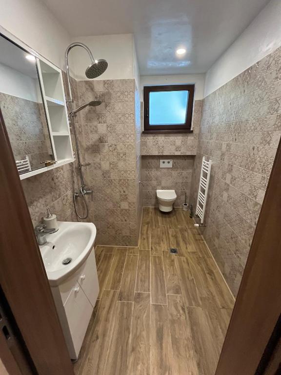 Koupelna v ubytování Hotel MERIDA