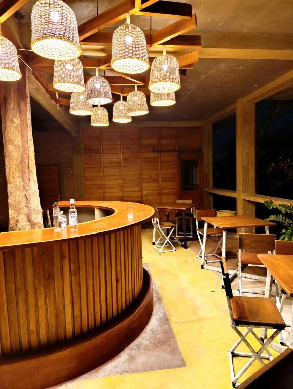 Posezení v ubytování Kandy Bird Villas
