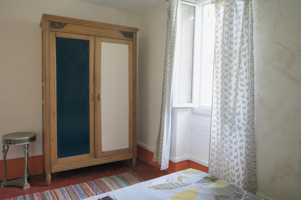 Postel nebo postele na pokoji v ubytování Gites de la Soulondre