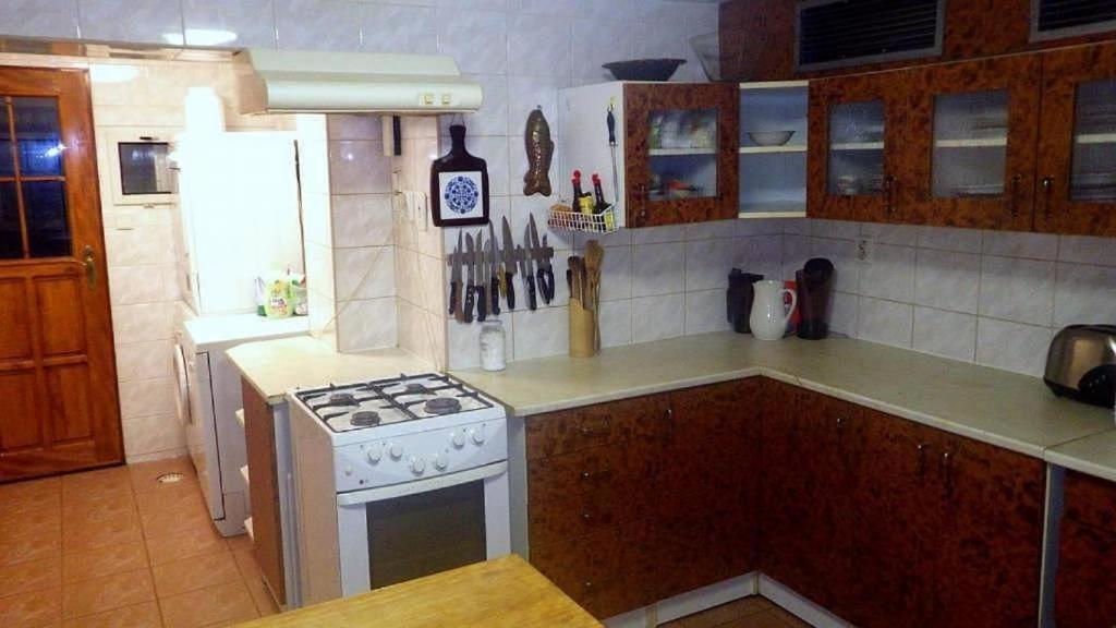 Kuchyň nebo kuchyňský kout v ubytování Chata pod Bukem