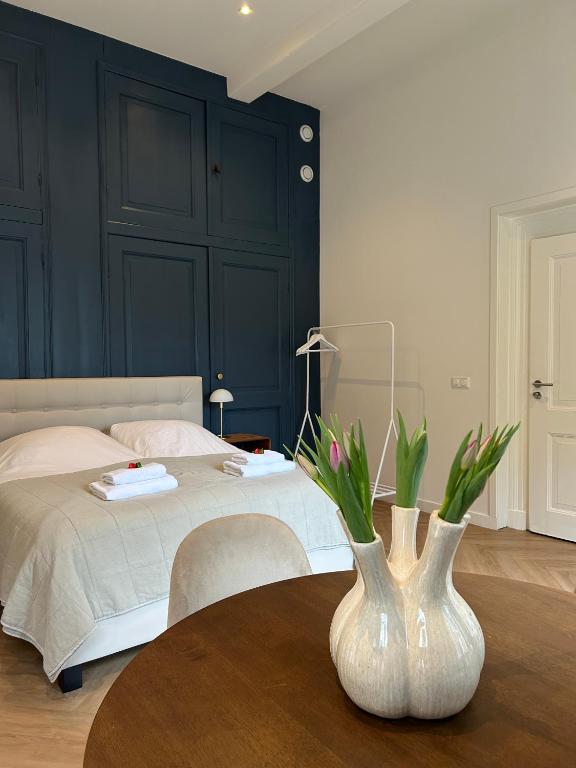 Postel nebo postele na pokoji v ubytování B&B Cleyn Cruysenborgh 1531