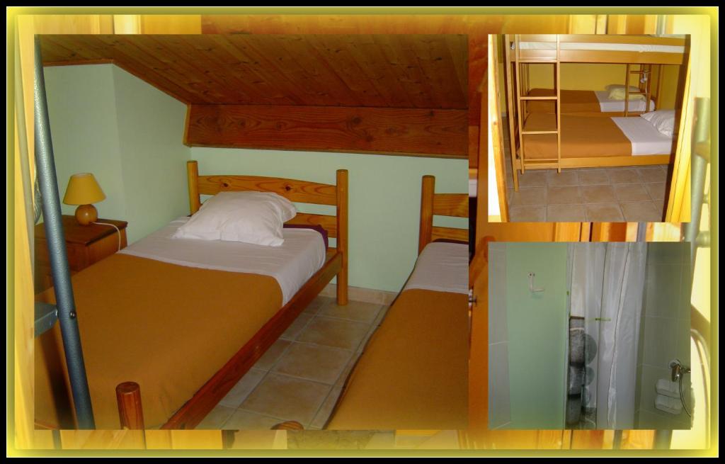 Postel nebo postele na pokoji v ubytování Gîte de la chanal 07