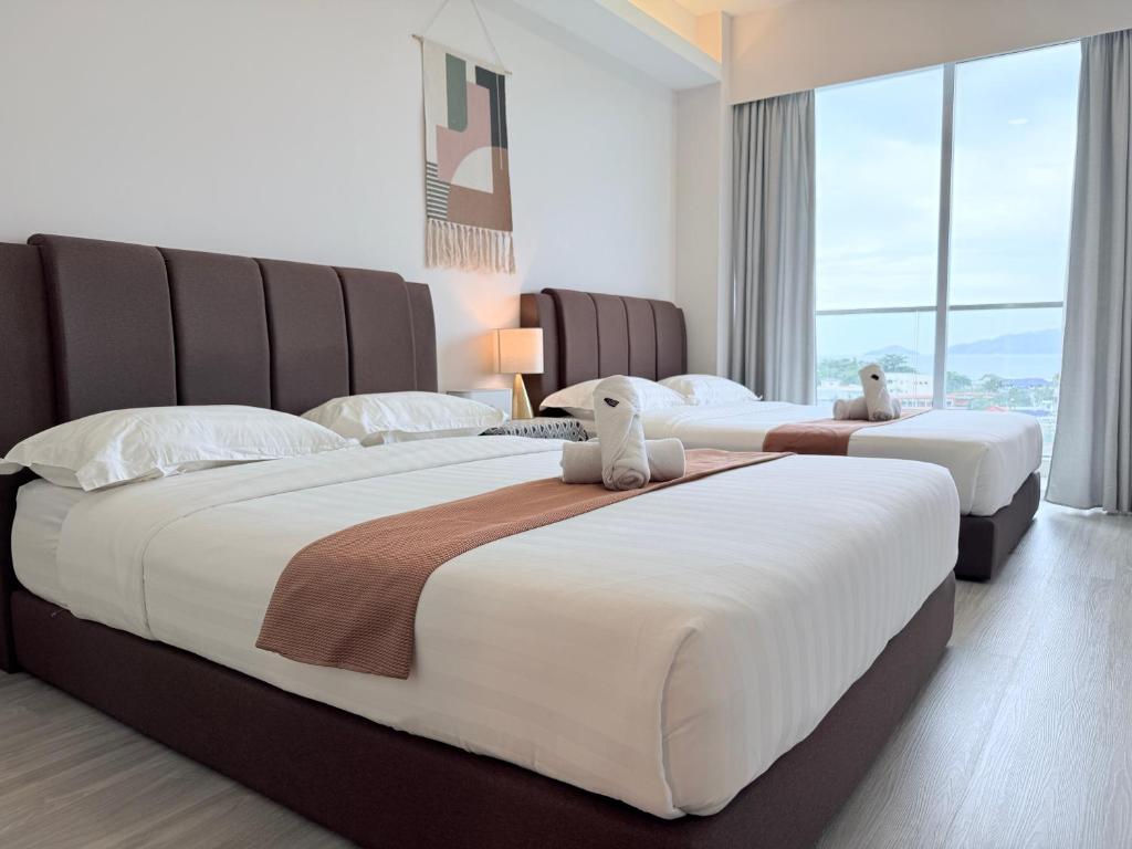 AruSuites Tanjung Aru Kota Kinabalu - Laxzone Suite - Appartamento Con Due Camere Da Letto