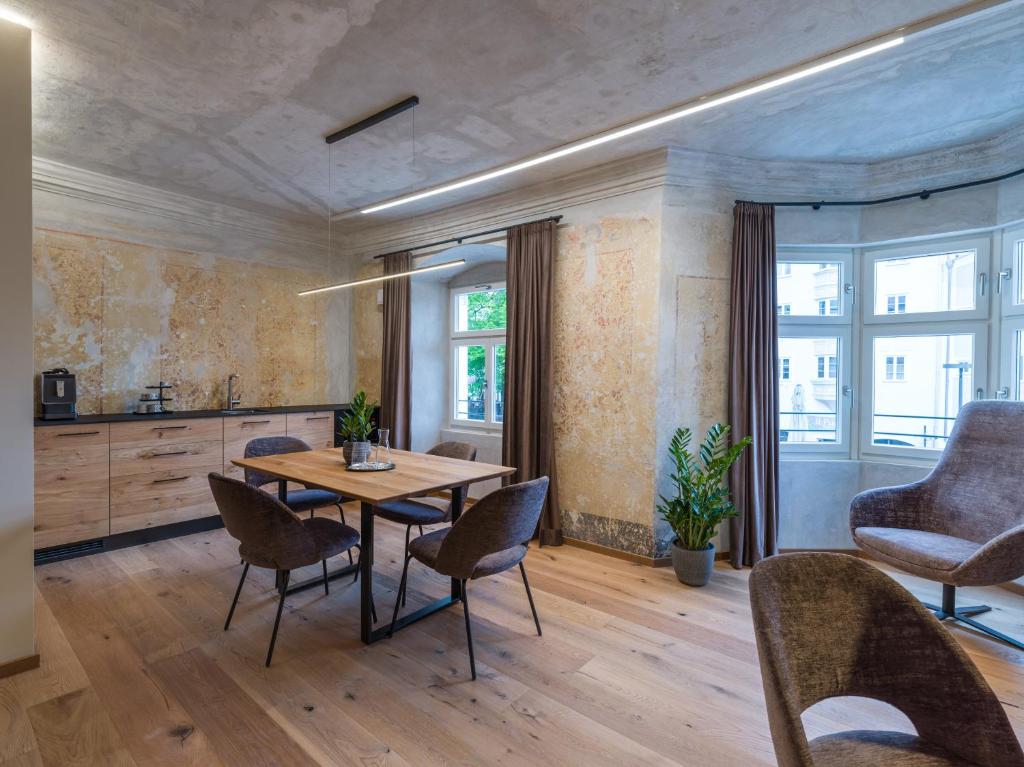 Kuchyň nebo kuchyňský kout v ubytování Platzhirsch Kufstein