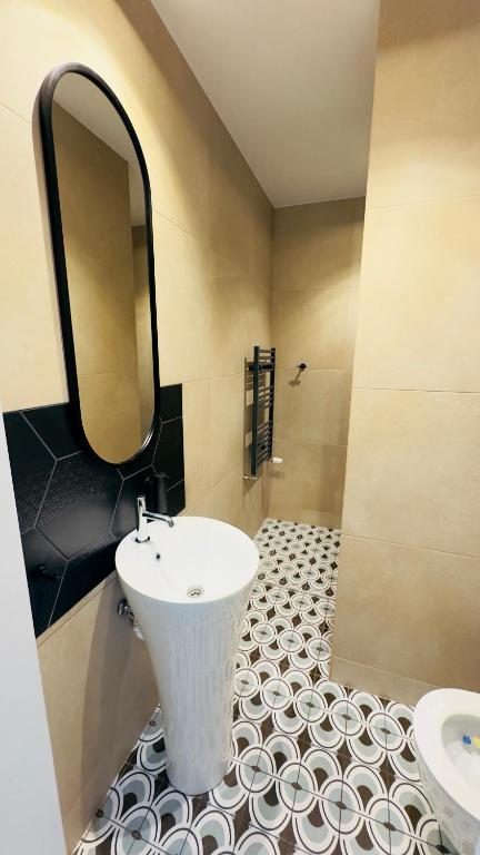 Koupelna v ubytování Apartament SUDETY