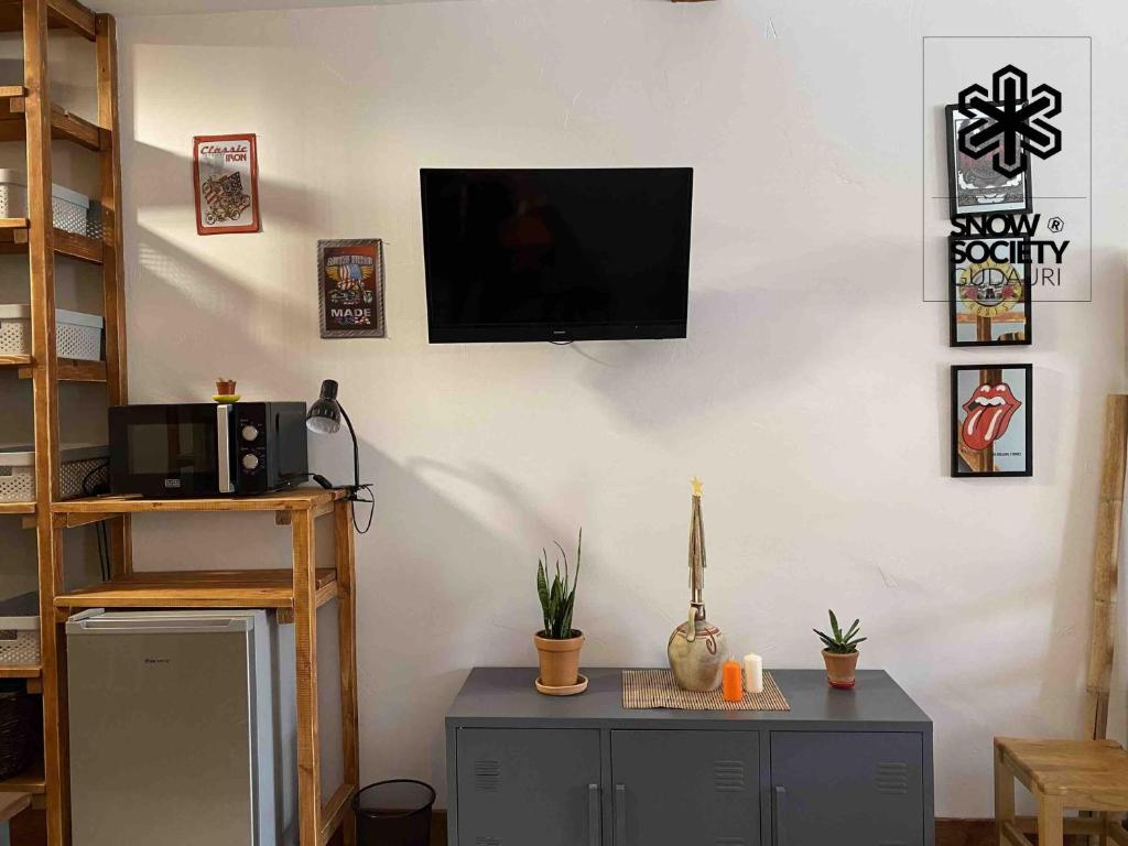TV a/nebo společenská místnost v ubytování Marek Ski Studio 405