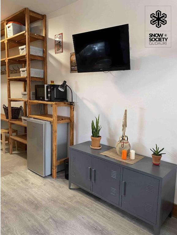 Kuchyň nebo kuchyňský kout v ubytování Marek Ski Studio 405