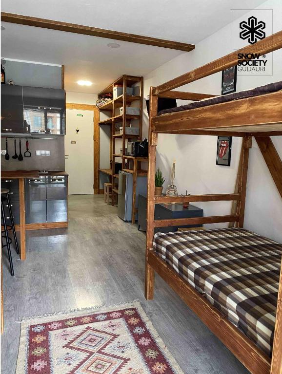 Kuchyň nebo kuchyňský kout v ubytování Marek Ski Studio 405