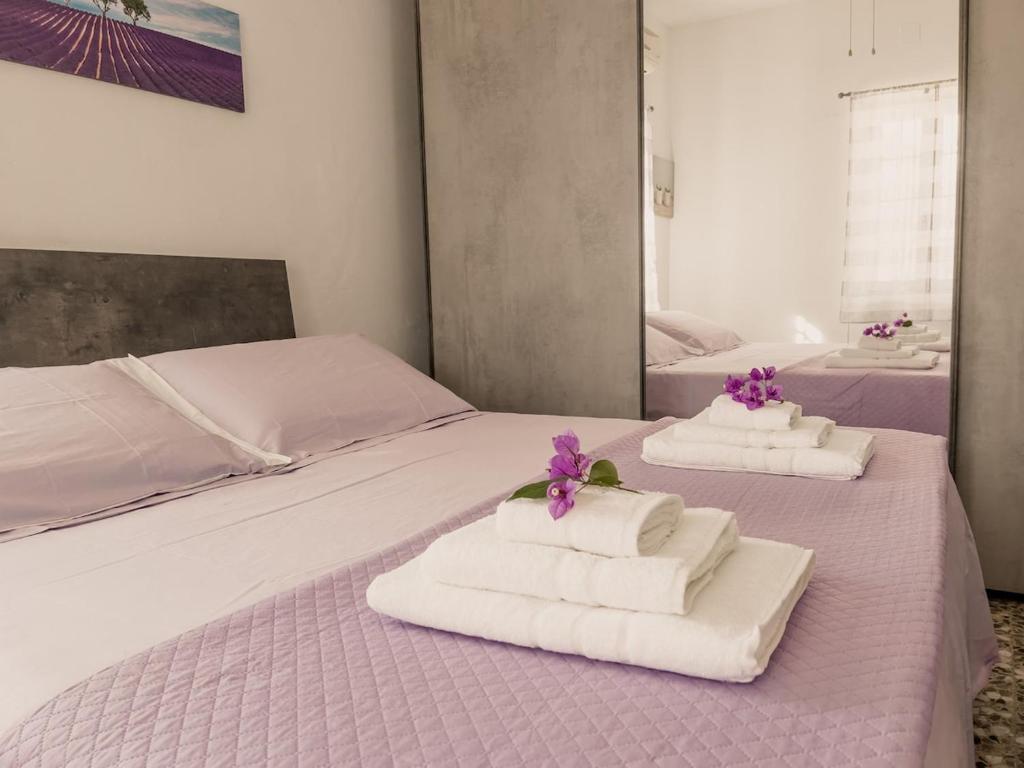 Ένα ή περισσότερα κρεβάτια σε δωμάτιο στο Villa Teresa, relax in Valle d'Itria