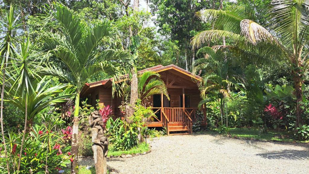 Zahrada ubytování Cabinas Costa Tropicana