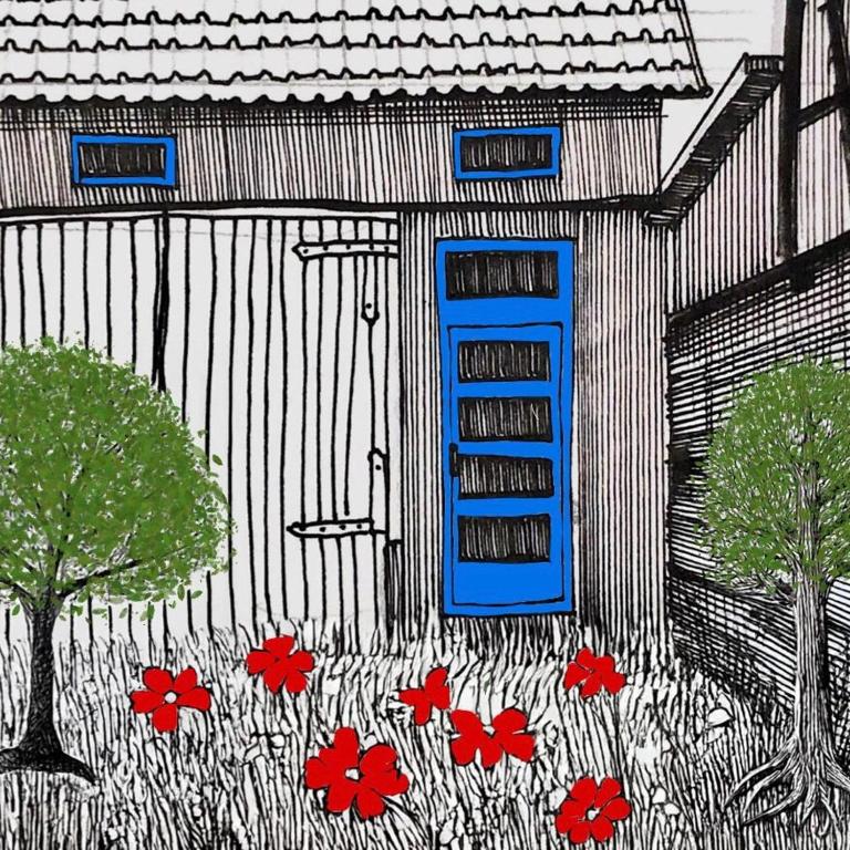 Zahrada ubytování Landnest