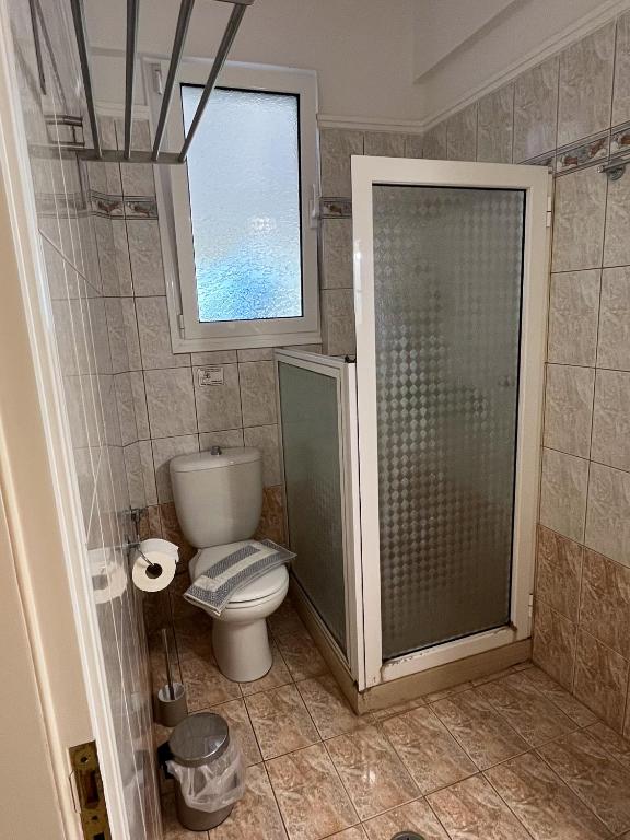 Koupelna v ubytování Esperia Studios
