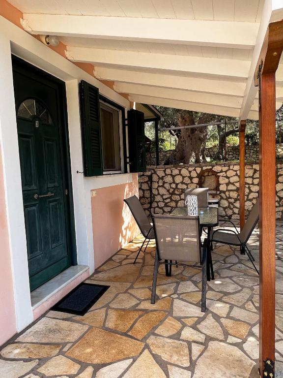 Patio nebo venkovní prostory v ubytování Esperia Studios