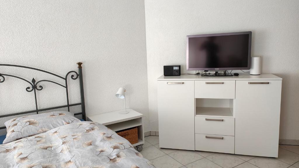 Postel nebo postele na pokoji v ubytování An der Langlaufloipe - Studio Arnica