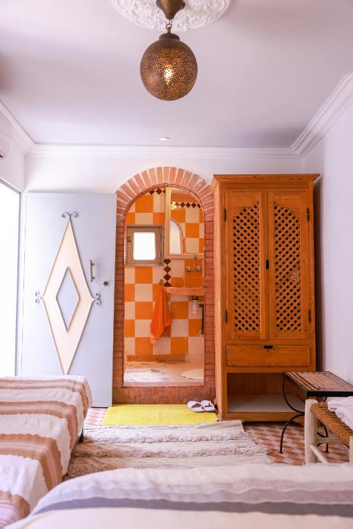 Postel nebo postele na pokoji v ubytování Maison Imane Marrakech