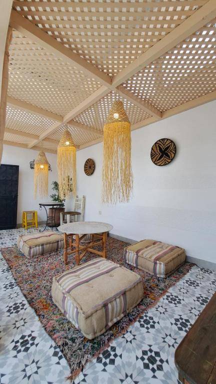 Posezení v ubytování Maison Imane Marrakech