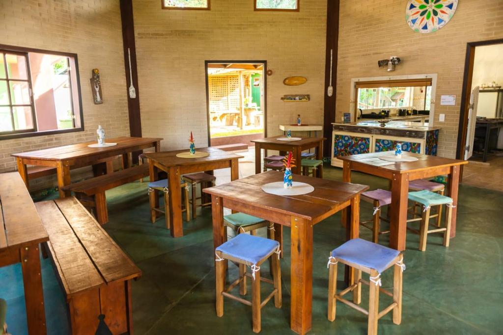 Restaurace v ubytování Espaço Anirvana - loft Bambuzal