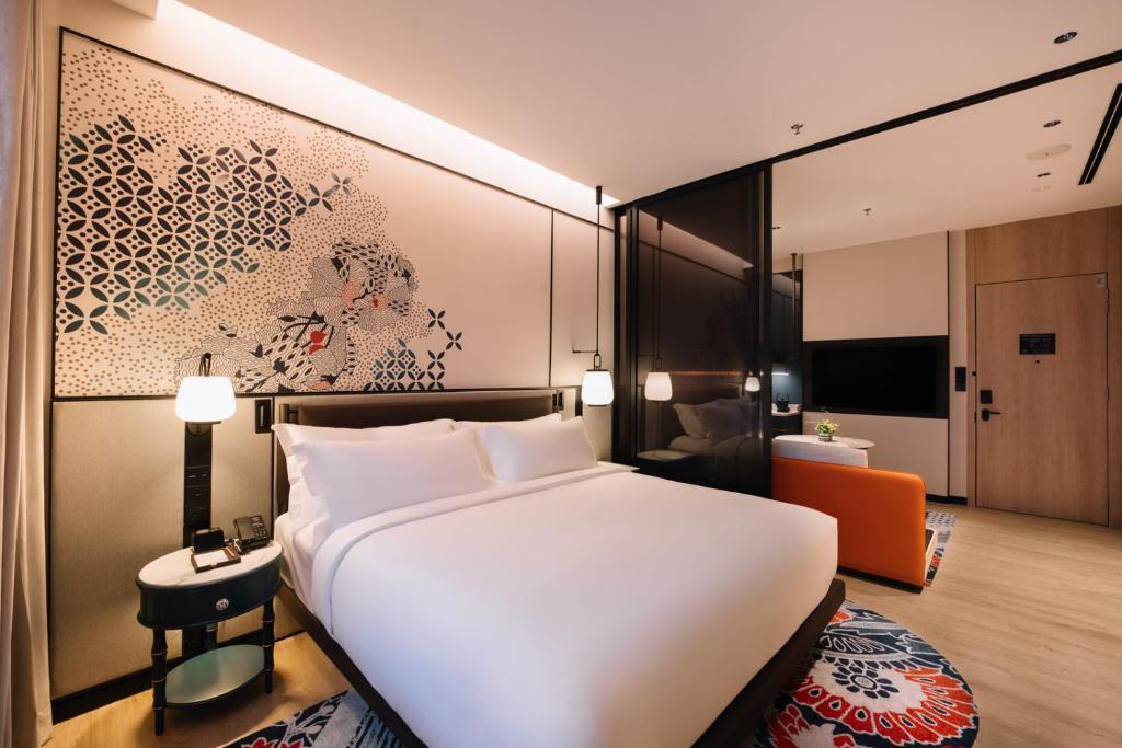 Iconic Marjorie Hotel, Penang, a Tribute Portfolio Hotel的电视和/或娱乐中心