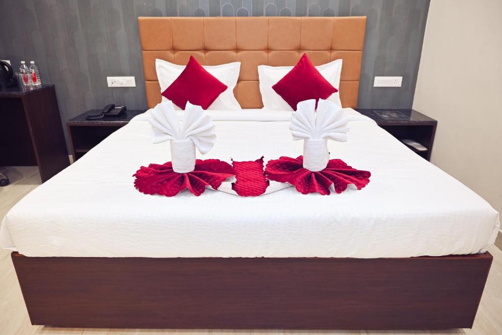 Postel nebo postele na pokoji v ubytování Hotel VANSHIVAT