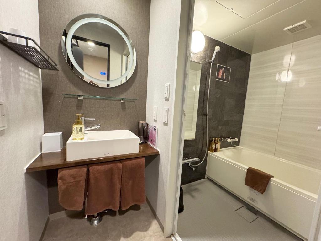 Koupelna v ubytování RE Hotel 谷町9丁目2