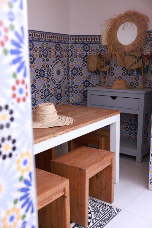 Kuchyň nebo kuchyňský kout v ubytování Maison Imane Marrakech