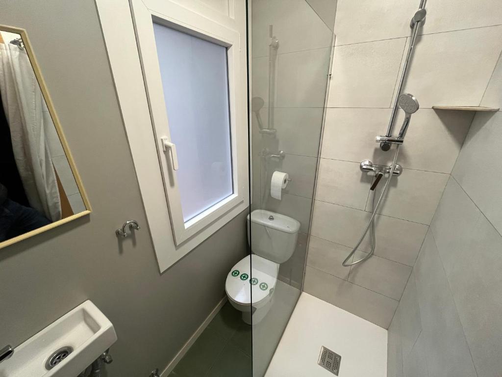 Koupelna v ubytování Hostal Tarrés