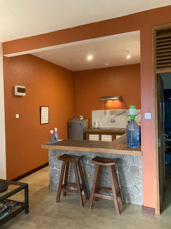 Kuchyň nebo kuchyňský kout v ubytování Fler Payanke Apartment