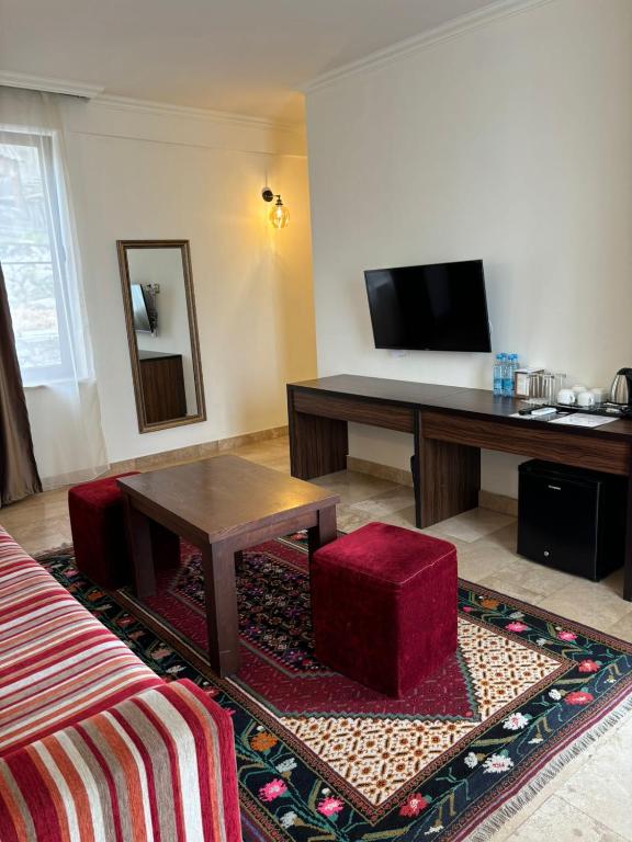 TV a/nebo společenská místnost v ubytování Lastiver Resort