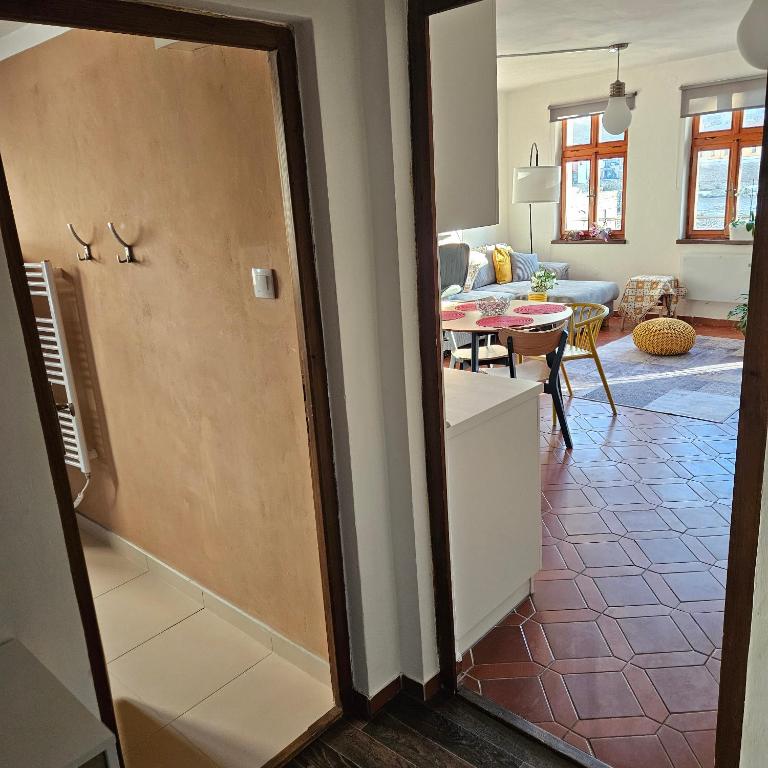 Posezení v ubytování Apartment Salamander