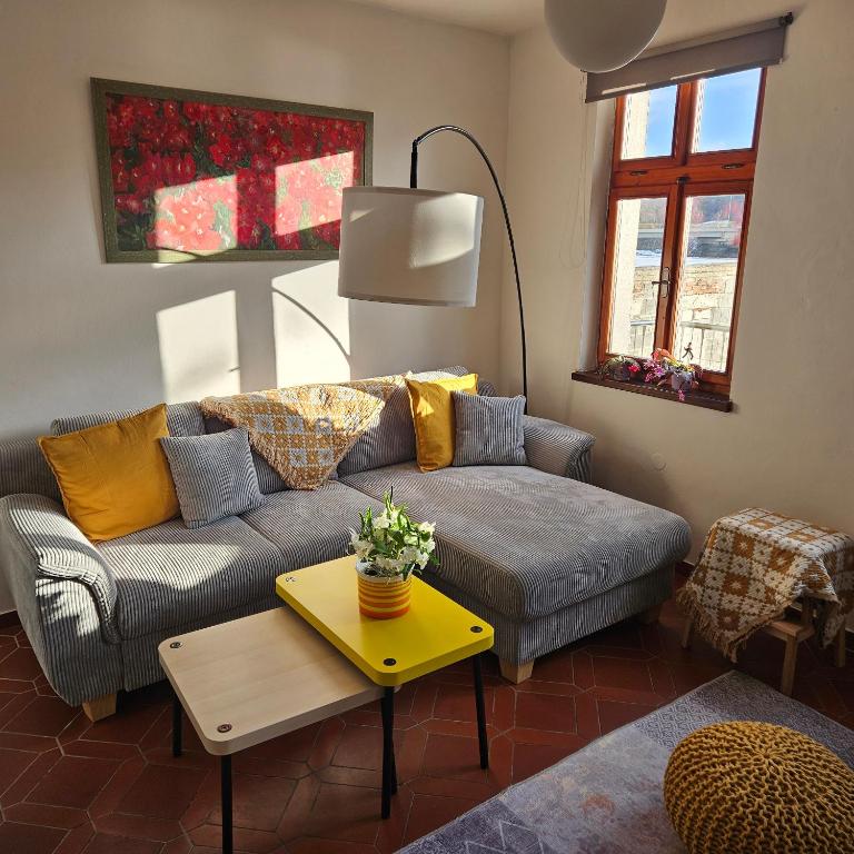 Posezení v ubytování Apartment Salamander