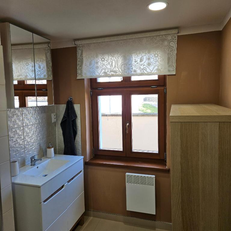 Kuchyň nebo kuchyňský kout v ubytování Apartment Salamander
