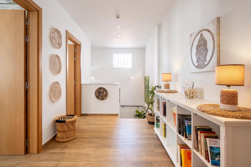 Knihovna v bed and breakfast