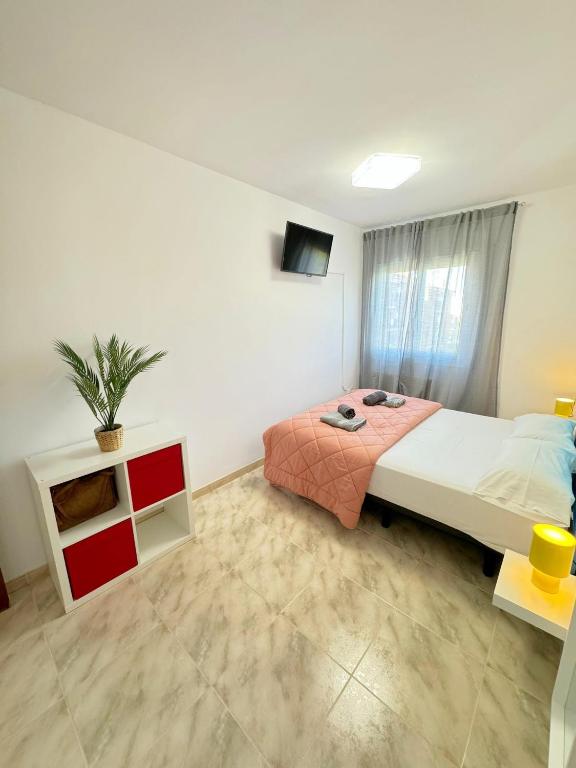 Posteľ alebo postele v izbe v ubytovaní Apartamento Costa Brava 22