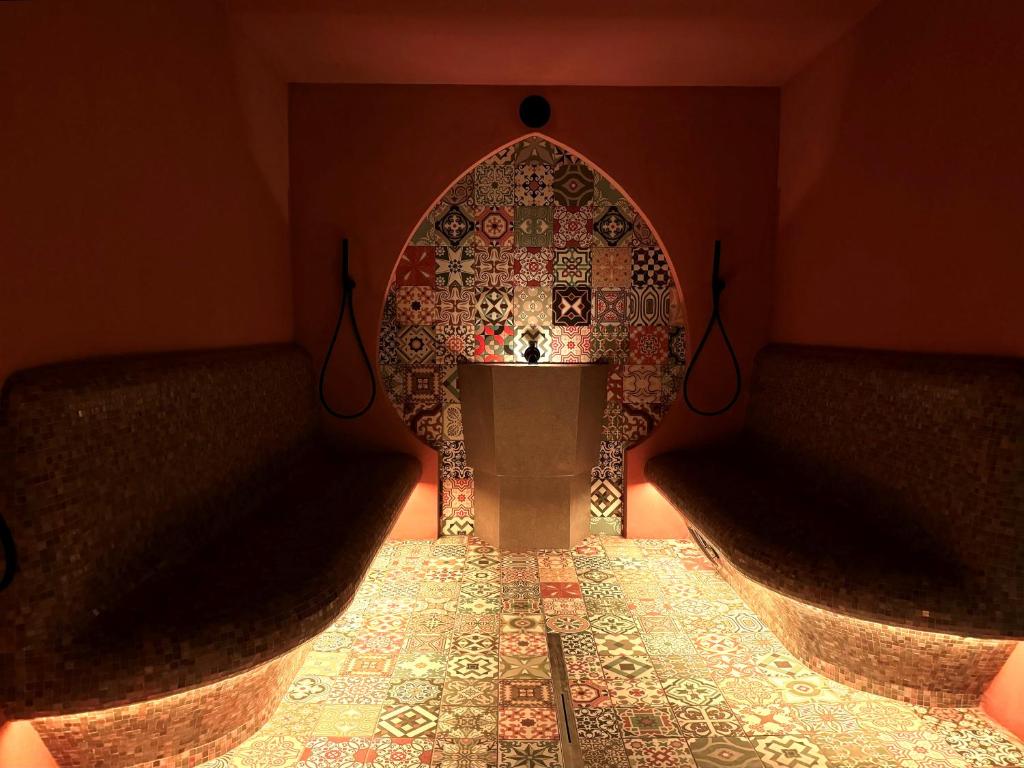 Posezení v ubytování Hotel Gran Fanes