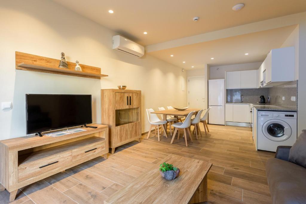 Kuchyňa alebo kuchynka v ubytovaní Can Cintet 1- Apartamento en la plaza de Besalú