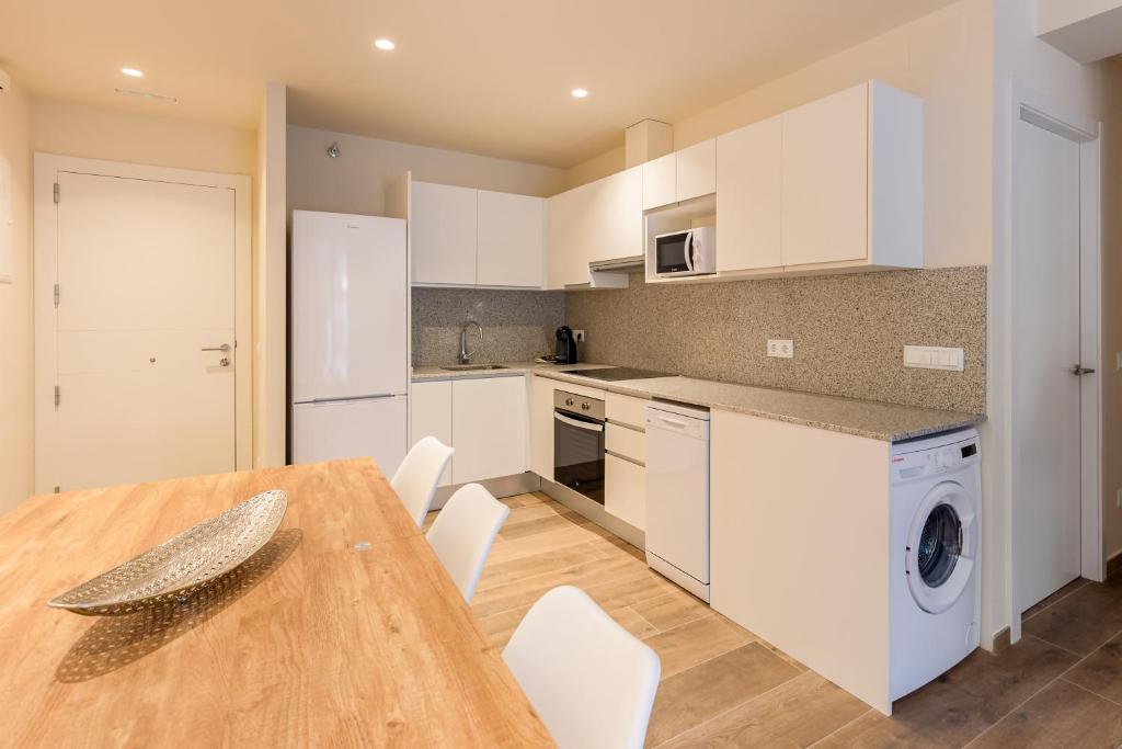Kuchyňa alebo kuchynka v ubytovaní Can Cintet 1- Apartamento en la plaza de Besalú