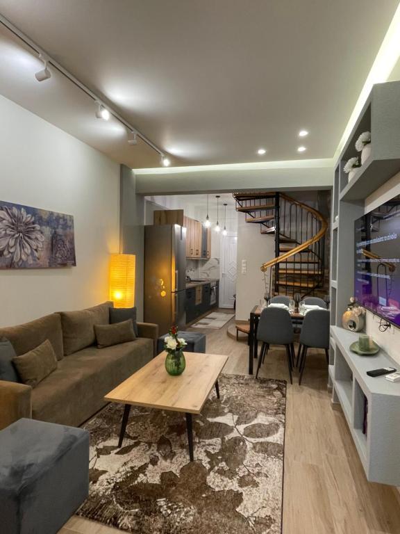 Et opholdsområde på Amy's Comfort Maisonette