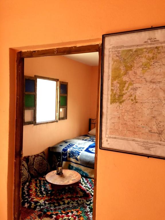 Postel nebo postele na pokoji v ubytování Gite entre les deux vallées