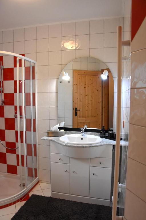 Koupelna v ubytování Wein & Wohnen MATZL - Ferienwohnung
