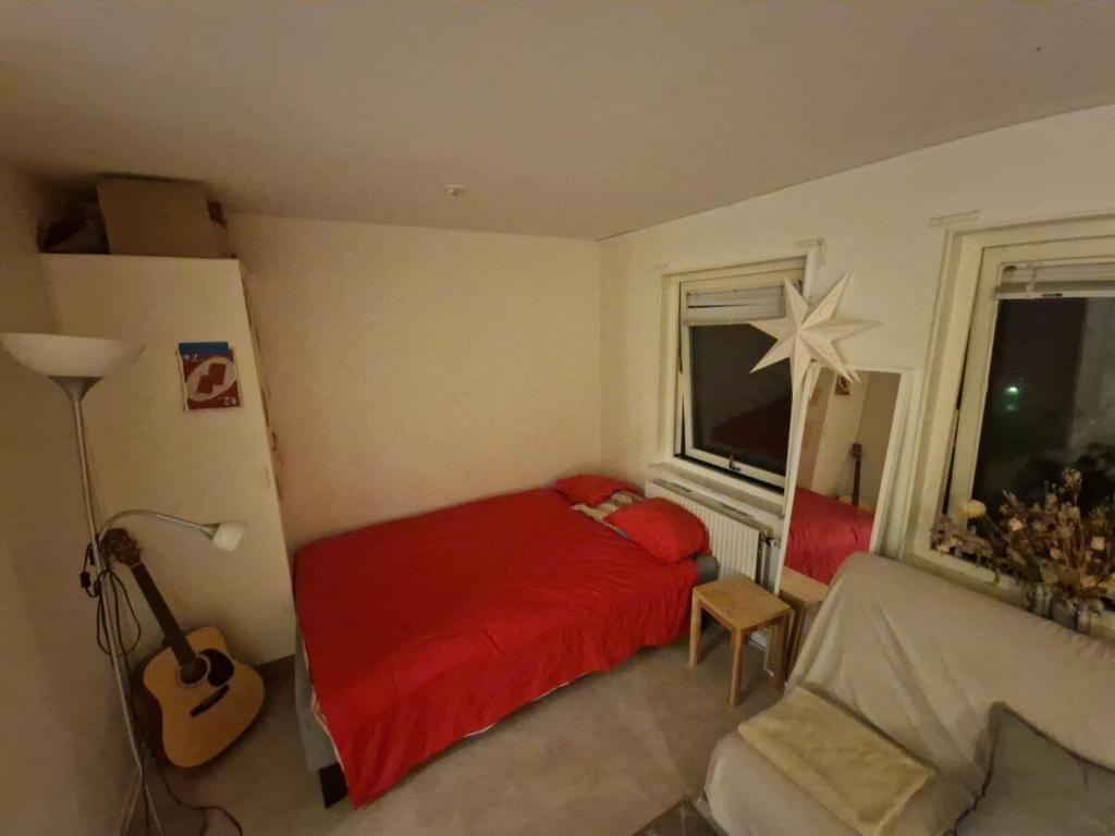 Postel nebo postele na pokoji v ubytování student appartment in Växjö campus