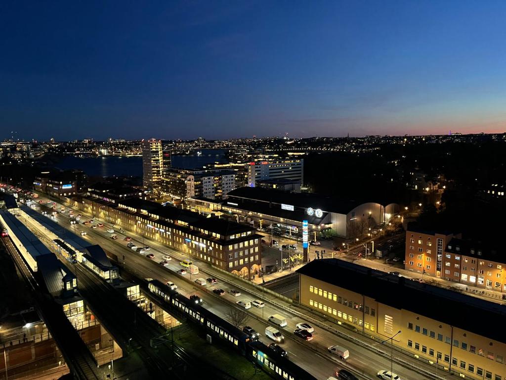 Nespecifikovaný výhled na destinaci Stockholm nebo výhled na město při pohledu z hotelu