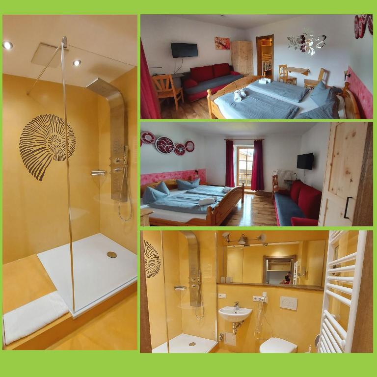 Koupelna v ubytování Apparthotel - Pension Ammertaler Hof