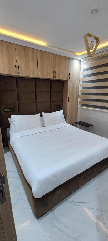 Postel nebo postele na pokoji v ubytování Appartment bades alhoceima