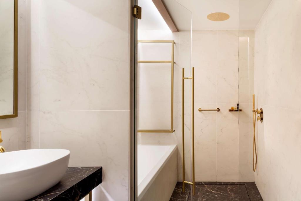 A bathroom at Radisson Collection Bilbao