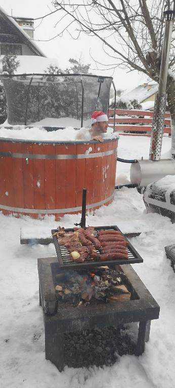 Gril pre hostí v dovolenkovom dome