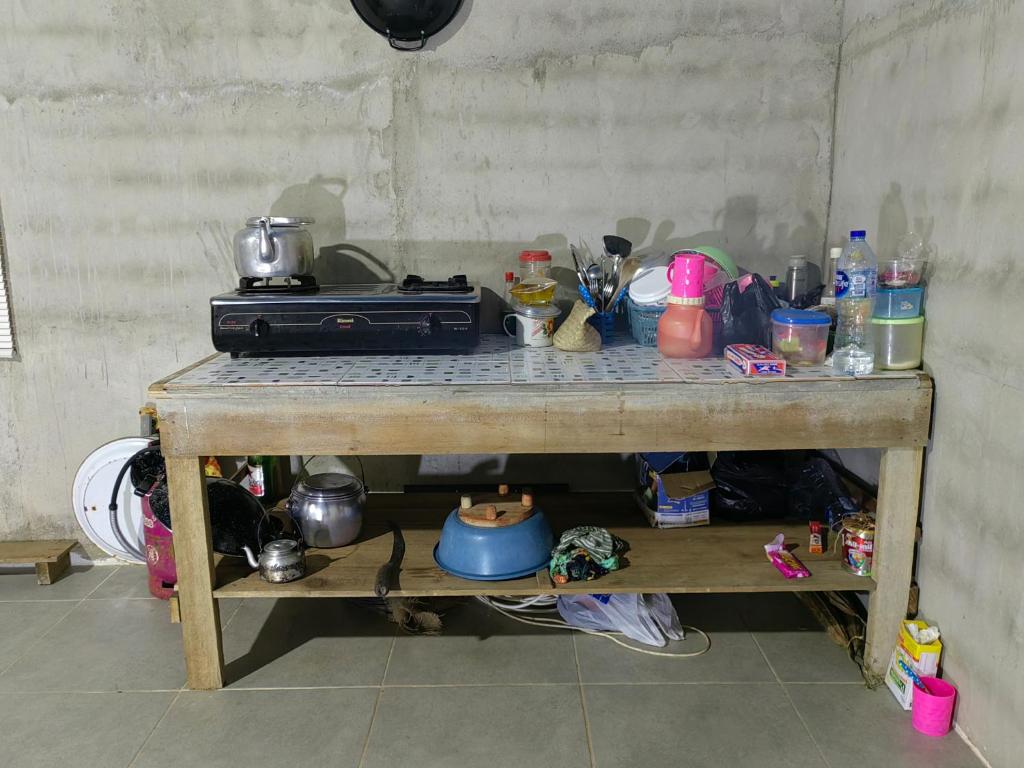 Kuchyň nebo kuchyňský kout v ubytování Aqlan Garden House