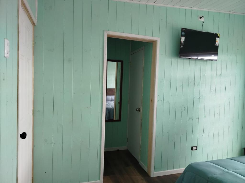TV a/nebo společenská místnost v ubytování Hostal Angy