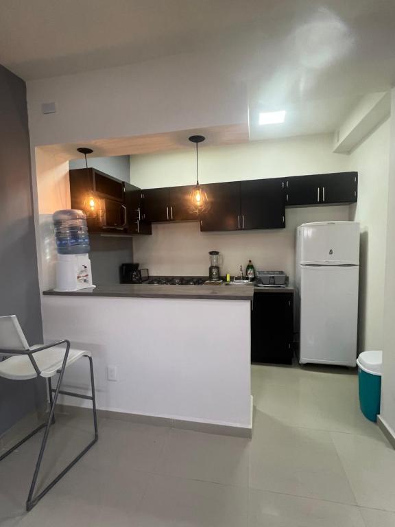 Η κουζίνα ή μικρή κουζίνα στο Casa Nezahualcóyotl